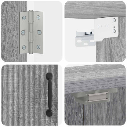 vidaXL Dartboard Cabinet HOORN Grey Sonoma 52.5 x 10.5 x 53.5 cm