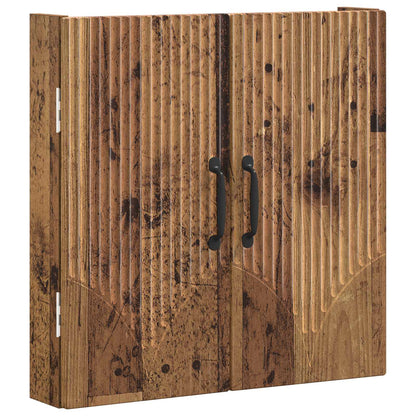 vidaXL Dartboard Cabinet HOORN Old Wood 52.5 x 10.5 x 53.5 cm