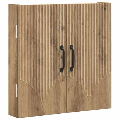 vidaXL Dartboard Cabinet HOORN Artisan Oak 52.5 x 10.5 x 53.5 cm