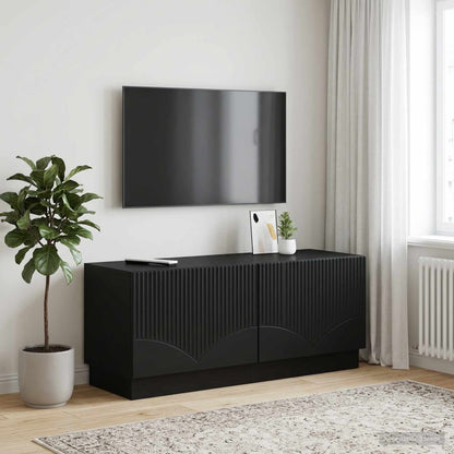 vidaXL TV Cabinet Black Engineered Wood