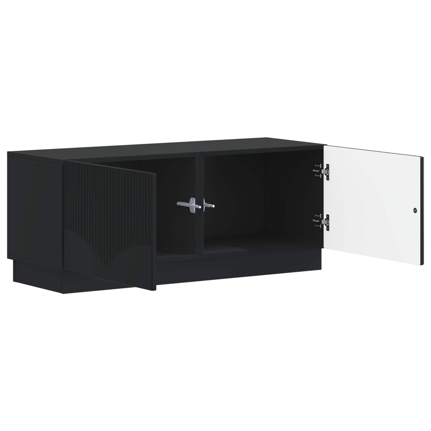 vidaXL TV Cabinet Black Engineered Wood