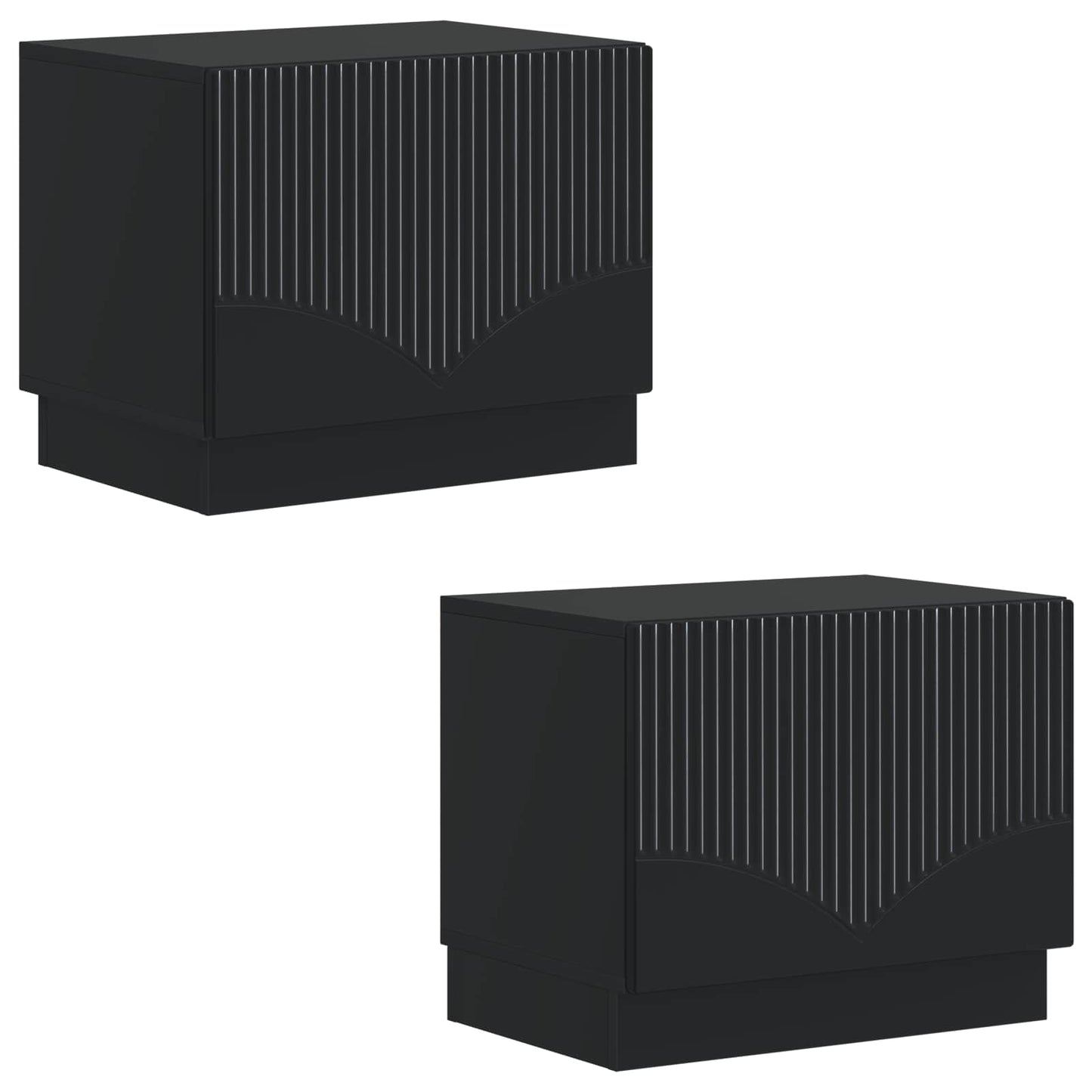 vidaXL TV Cabinet Black Engineered Wood
