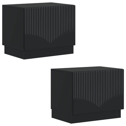 vidaXL TV Cabinet Black Engineered Wood