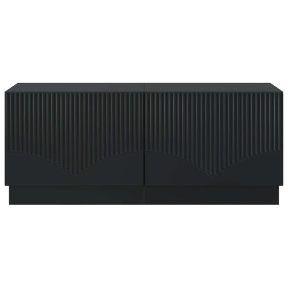 vidaXL TV Cabinet Black Engineered Wood