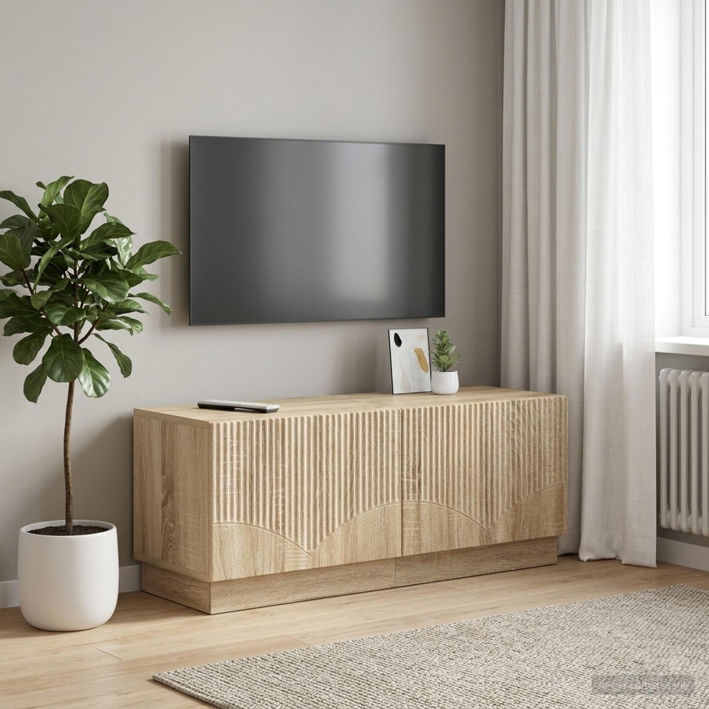 vidaXL TV Cabinet Sonoma Oak Engineered Wood