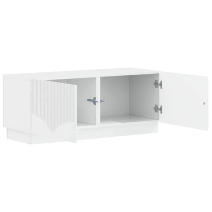 vidaXL TV Cabinet High Gloss White Engineered Wood