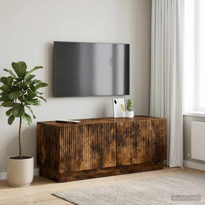 vidaXL TV Cabinet Smoked Oak Engineered Wood