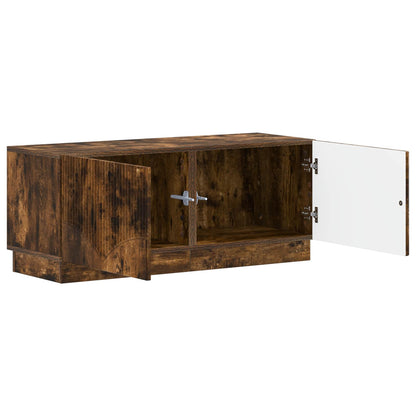 vidaXL TV Cabinet Smoked Oak Engineered Wood