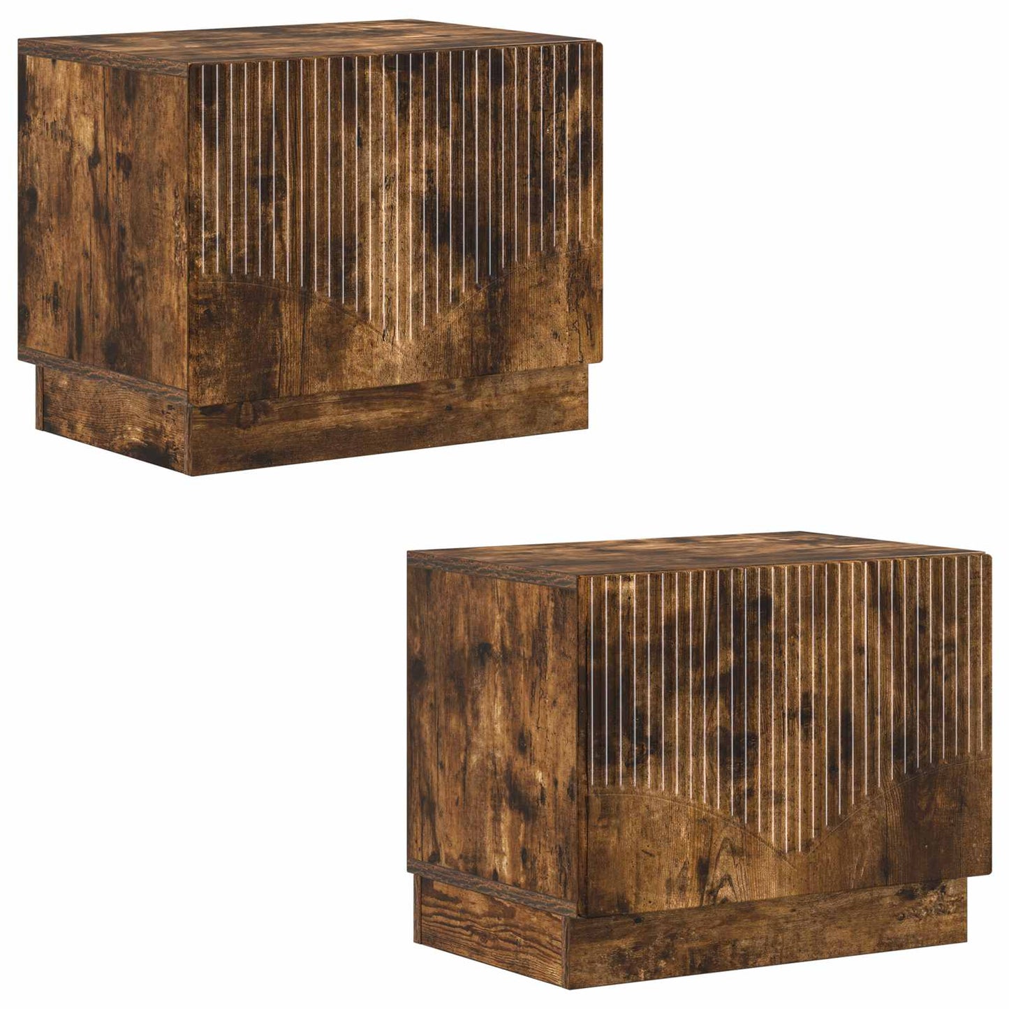 vidaXL TV Cabinet Smoked Oak Engineered Wood