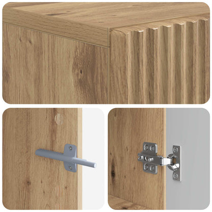 vidaXL TV Cabinet Artisan Oak Engineered Wood