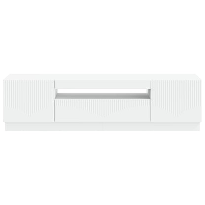 vidaXL LED TV Cabinet White Engineered Wood
