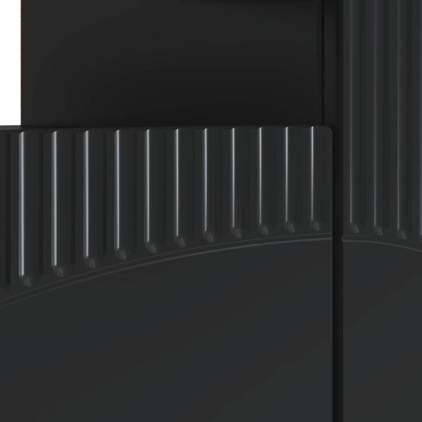 vidaXL LED TV Cabinet Black Engineered Wood