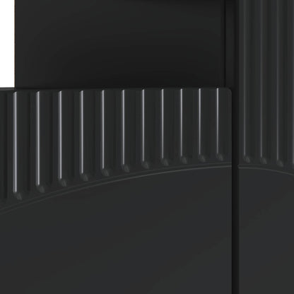 vidaXL LED TV Cabinet Black Engineered Wood