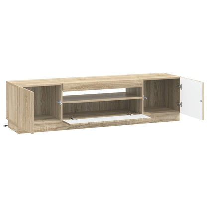vidaXL LED TV Cabinet Sonoma Oak Engineered Wood