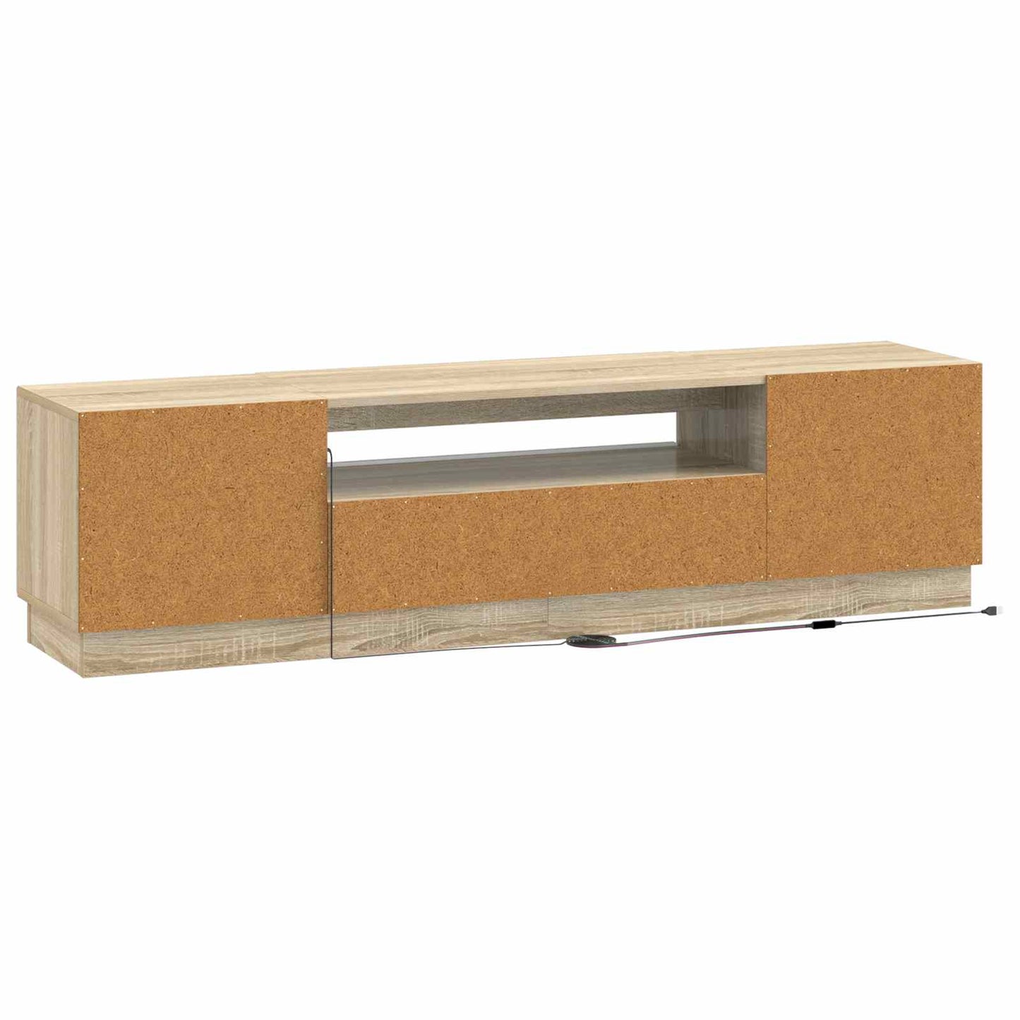 vidaXL LED TV Cabinet Sonoma Oak Engineered Wood