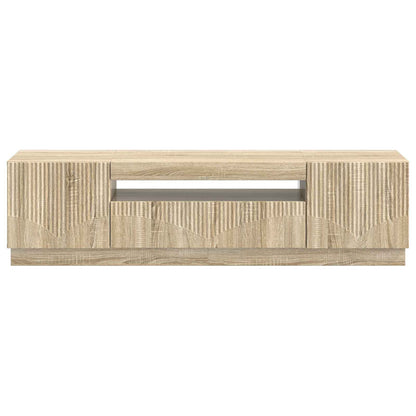 vidaXL LED TV Cabinet Sonoma Oak Engineered Wood