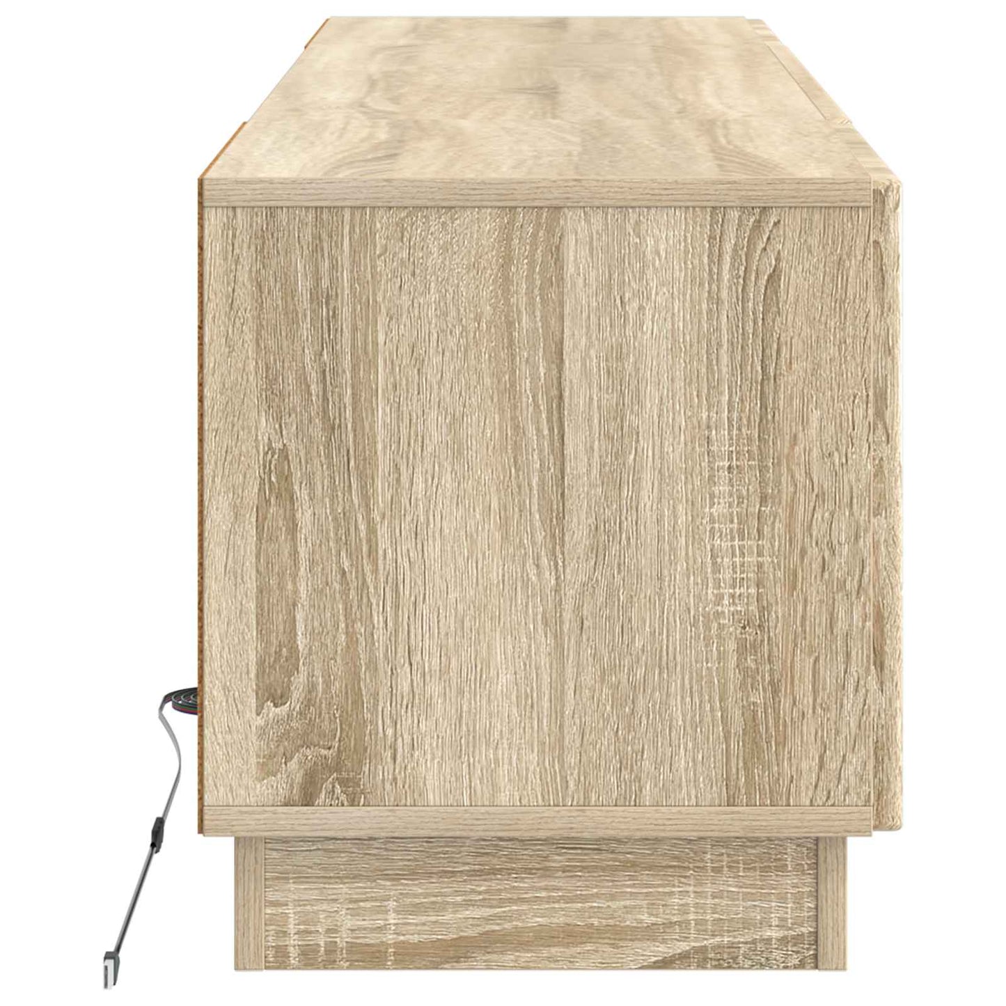 vidaXL LED TV Cabinet Sonoma Oak Engineered Wood