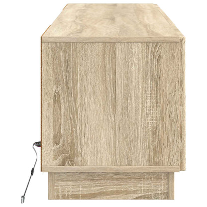 vidaXL LED TV Cabinet Sonoma Oak Engineered Wood