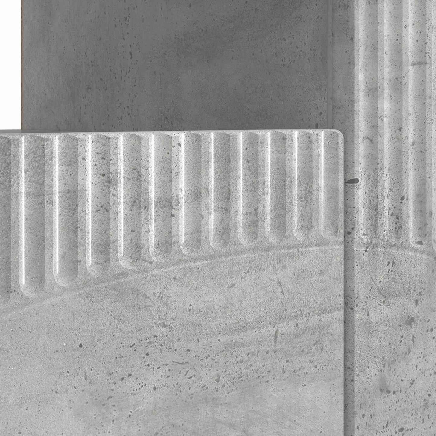 vidaXL LED TV Cabinet Concrete Grey Engineered Wood