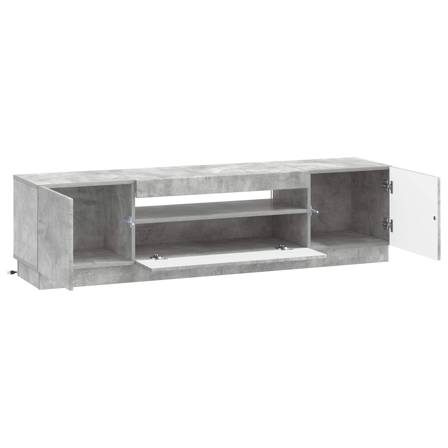 vidaXL LED TV Cabinet Concrete Grey Engineered Wood