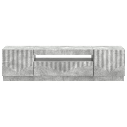 vidaXL LED TV Cabinet Concrete Grey Engineered Wood