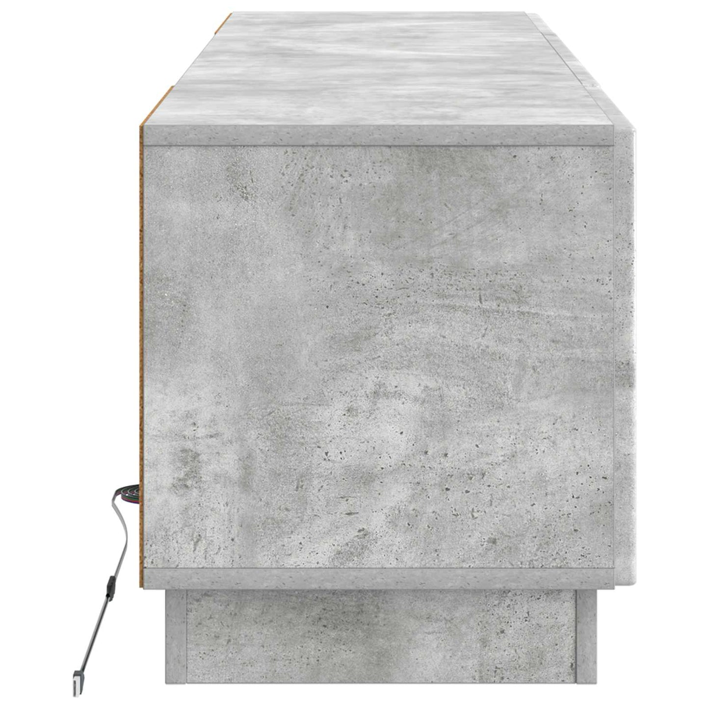 vidaXL LED TV Cabinet Concrete Grey Engineered Wood