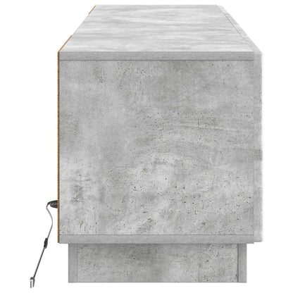 vidaXL LED TV Cabinet Concrete Grey Engineered Wood