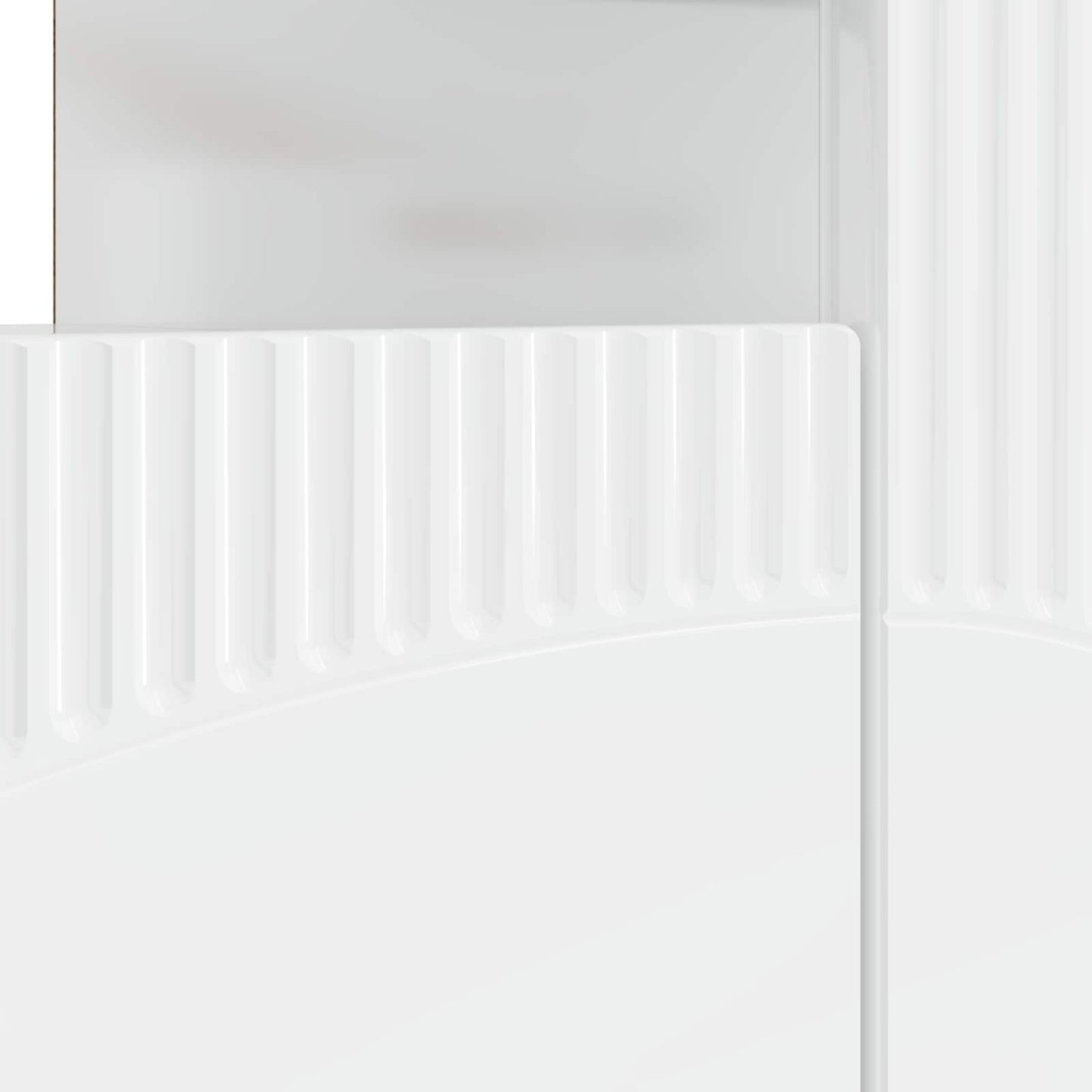 vidaXL LED TV Cabinet High Gloss White Engineered Wood