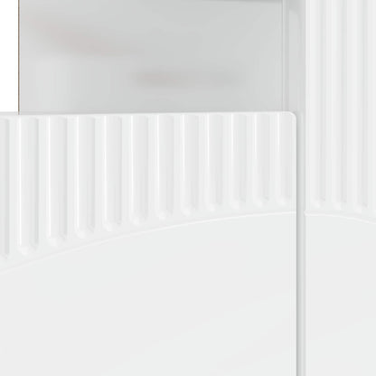 vidaXL LED TV Cabinet High Gloss White Engineered Wood