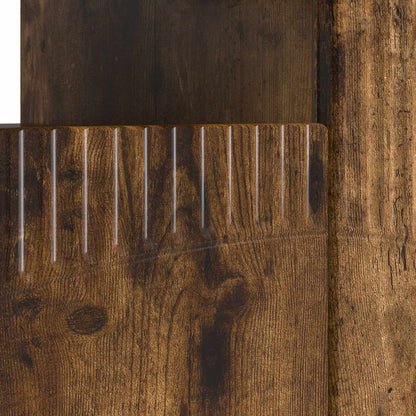 vidaXL LED TV Cabinet Smoked Oak Engineered Wood