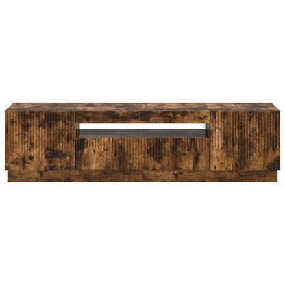 vidaXL LED TV Cabinet Smoked Oak Engineered Wood