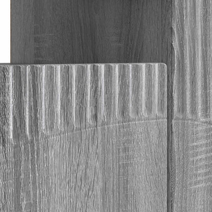 vidaXL LED TV Cabinet Grey Sonoma Engineered Wood