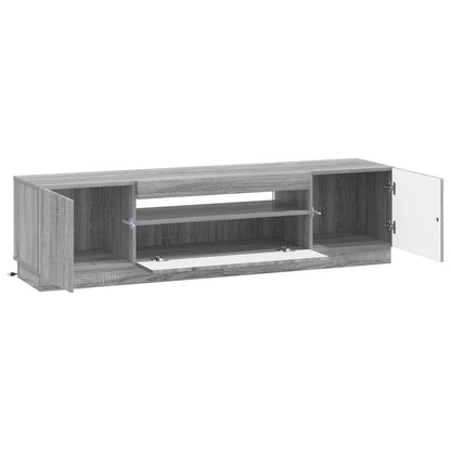 vidaXL LED TV Cabinet Grey Sonoma Engineered Wood