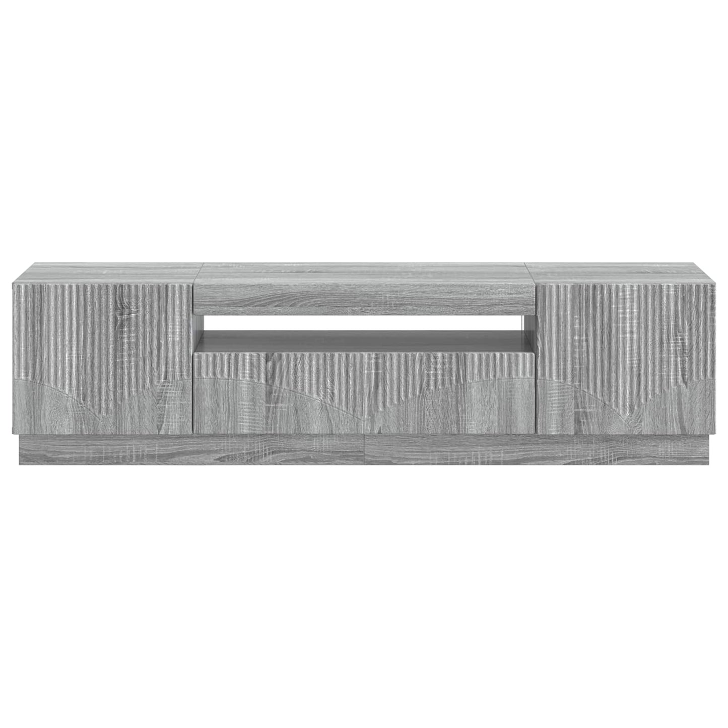 vidaXL LED TV Cabinet Grey Sonoma Engineered Wood