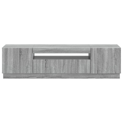 vidaXL LED TV Cabinet Grey Sonoma Engineered Wood