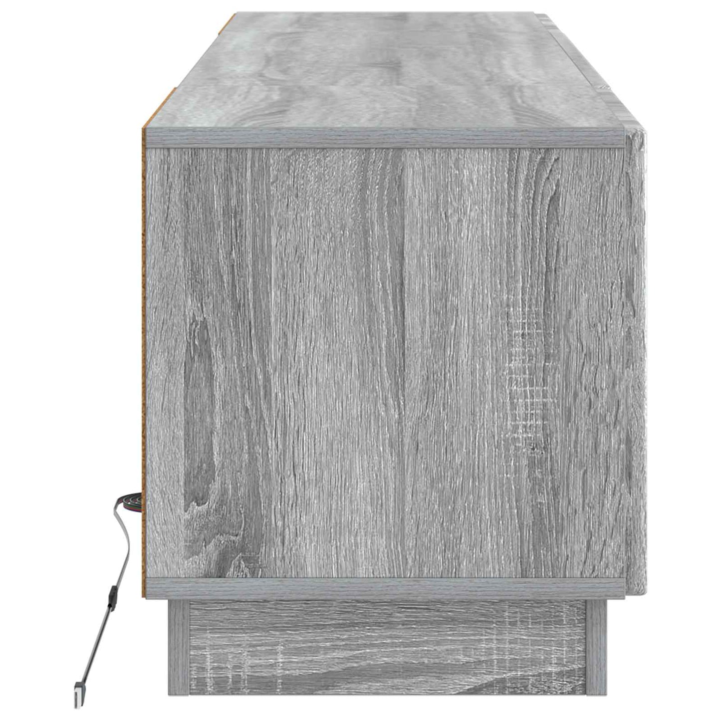 vidaXL LED TV Cabinet Grey Sonoma Engineered Wood
