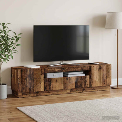 vidaXL LED TV Cabinet Old Wood Engineered Wood