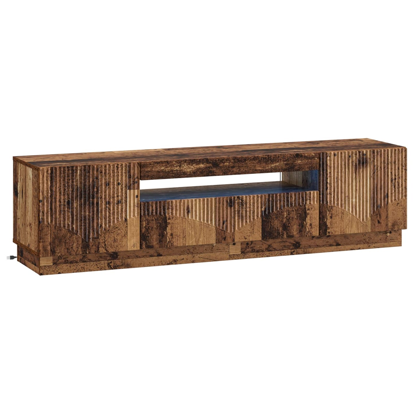 vidaXL LED TV Cabinet Old Wood Engineered Wood