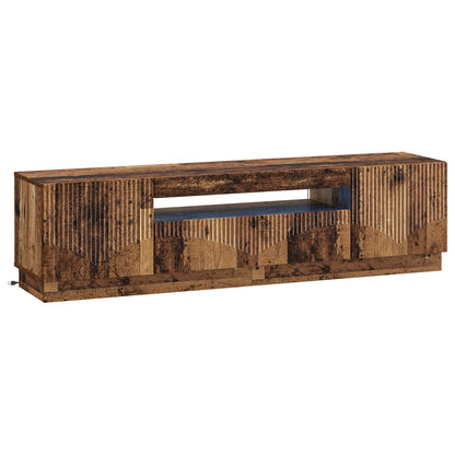 vidaXL LED TV Cabinet Old Wood Engineered Wood