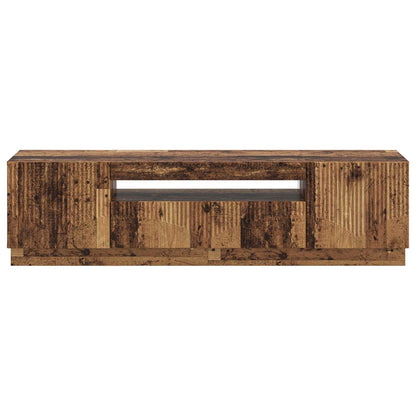 vidaXL LED TV Cabinet Old Wood Engineered Wood