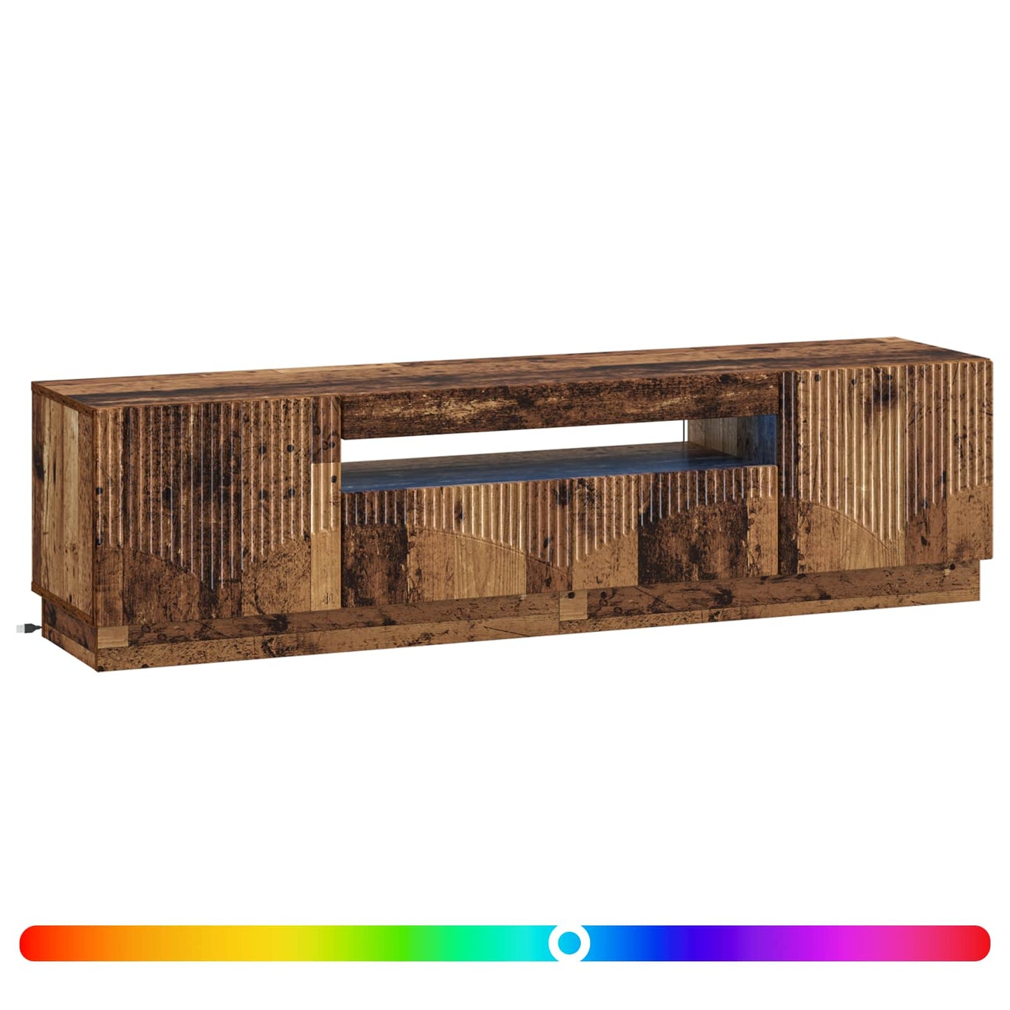 vidaXL LED TV Cabinet Old Wood Engineered Wood