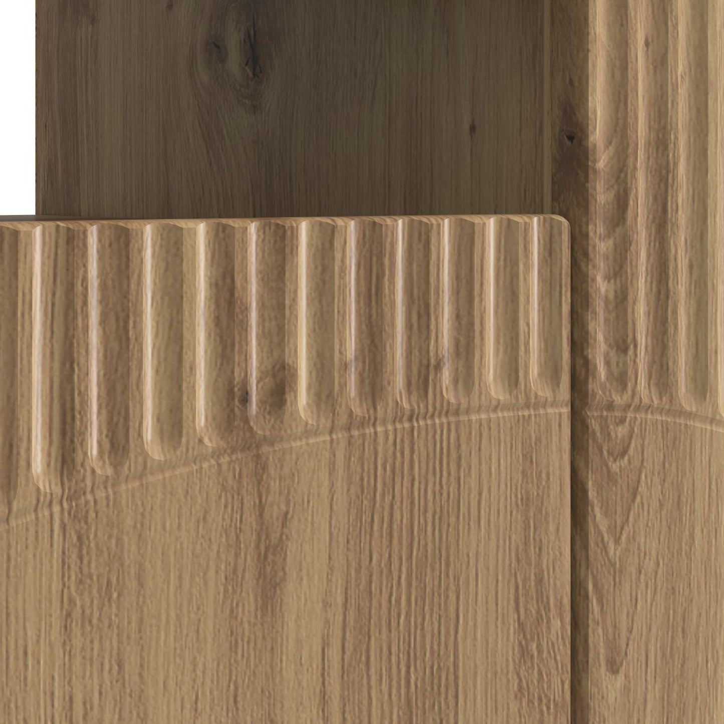 vidaXL LED TV Cabinet Artisan Oak Engineered Wood