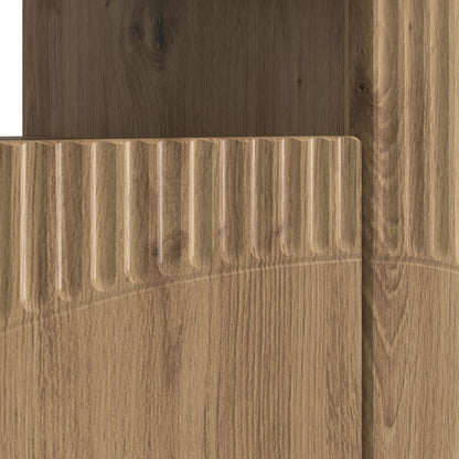 vidaXL LED TV Cabinet Artisan Oak Engineered Wood