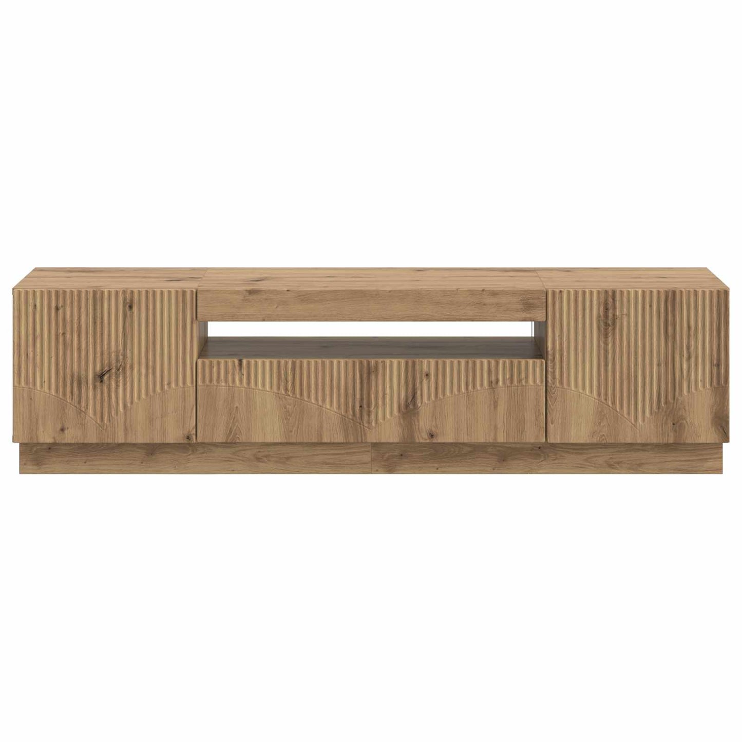 vidaXL LED TV Cabinet Artisan Oak Engineered Wood