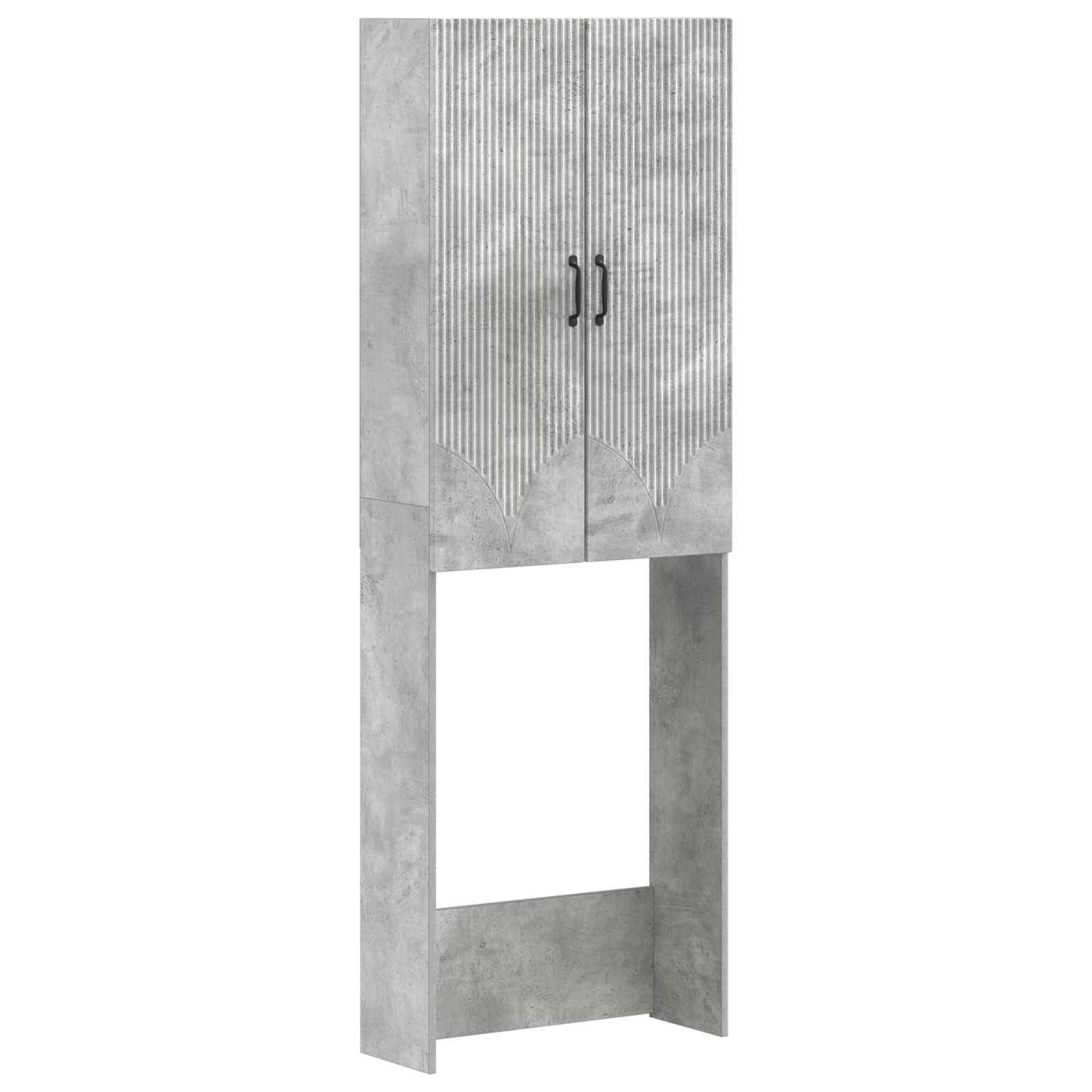 vidaXL Toilet Cabinet HOORN Concrete Grey 66 x 25.5 x 190 cm