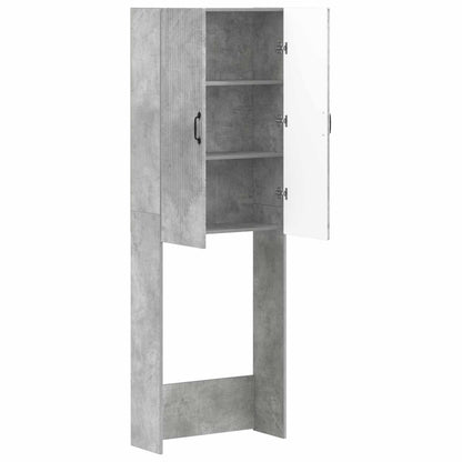 vidaXL Toilet Cabinet HOORN Concrete Grey 66 x 25.5 x 190 cm