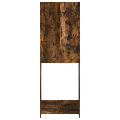 vidaXL Toilet Cabinet HOORN Smoked Oak 66 x 25.5 x 190 cm