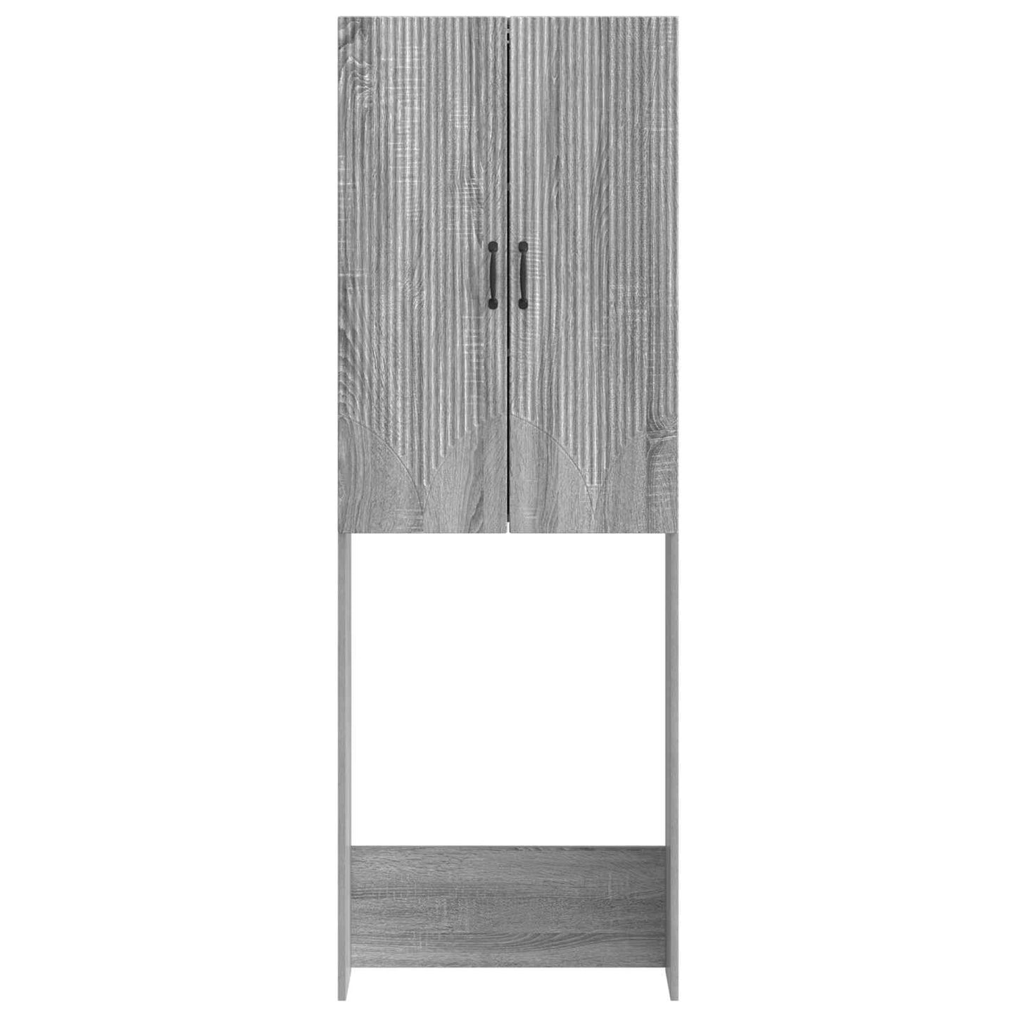 vidaXL Toilet Cabinet HOORN Grey Sonoma 66 x 25.5 x 190 cm