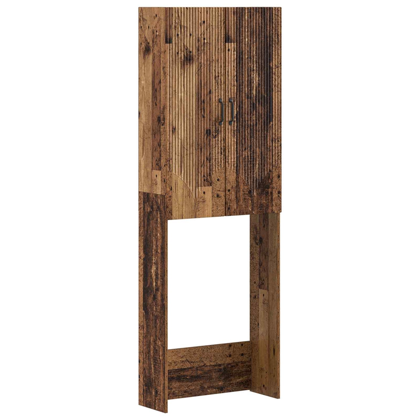 vidaXL Toilet Cabinet HOORN Old Wood 66 x 25.5 x 190 cm