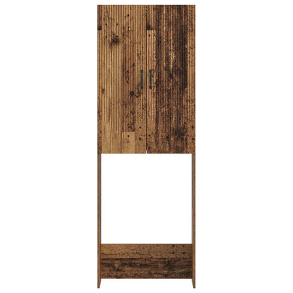 vidaXL Toilet Cabinet HOORN Old Wood 66 x 25.5 x 190 cm